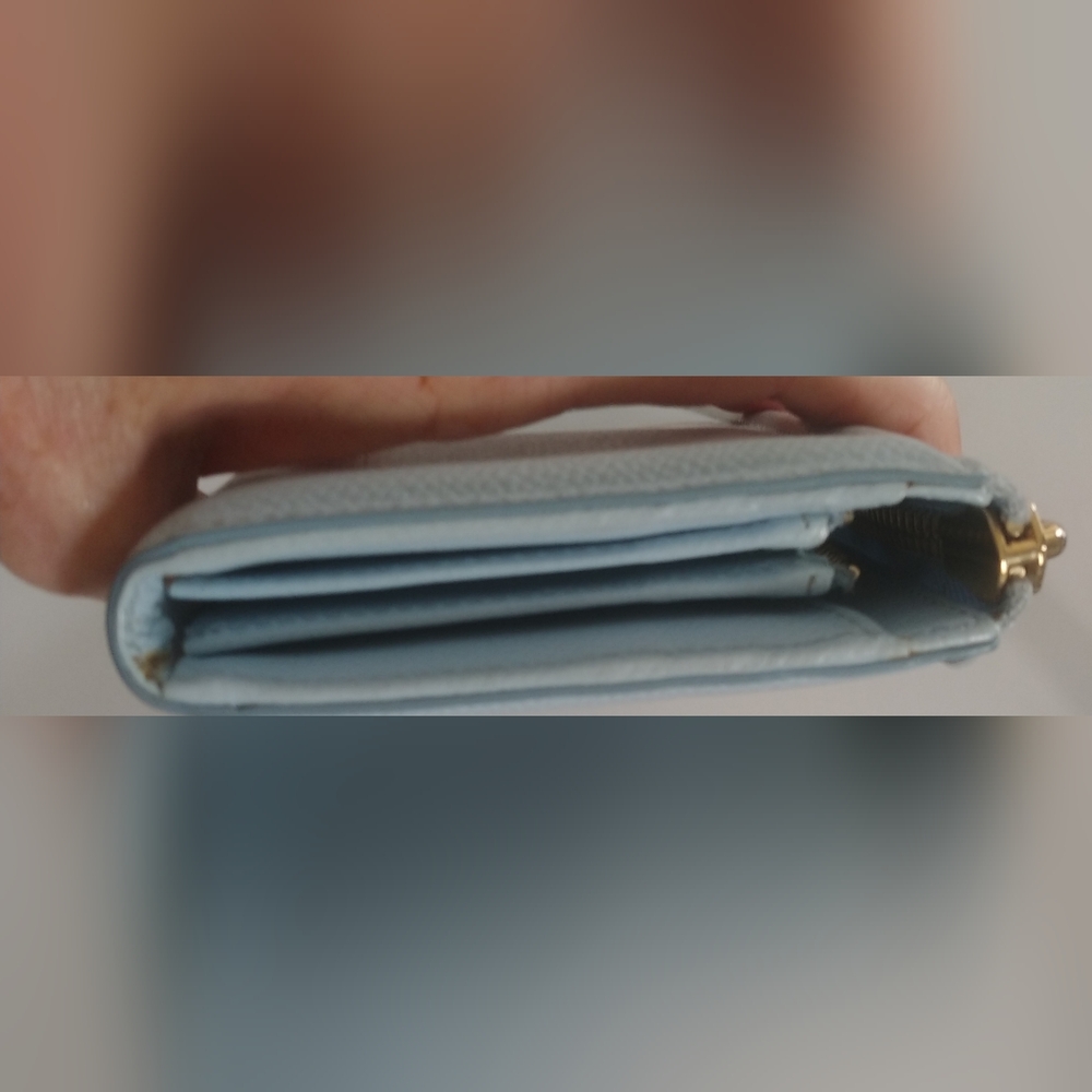 Light Blue Ferragamo Designer Women's Wallet - Picture 8 of 13